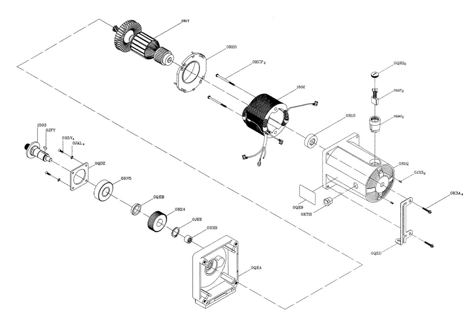 Sears Craftsman RM871 Motor Rebuild Kit for 137.xxxxxx Motorized Table Saws