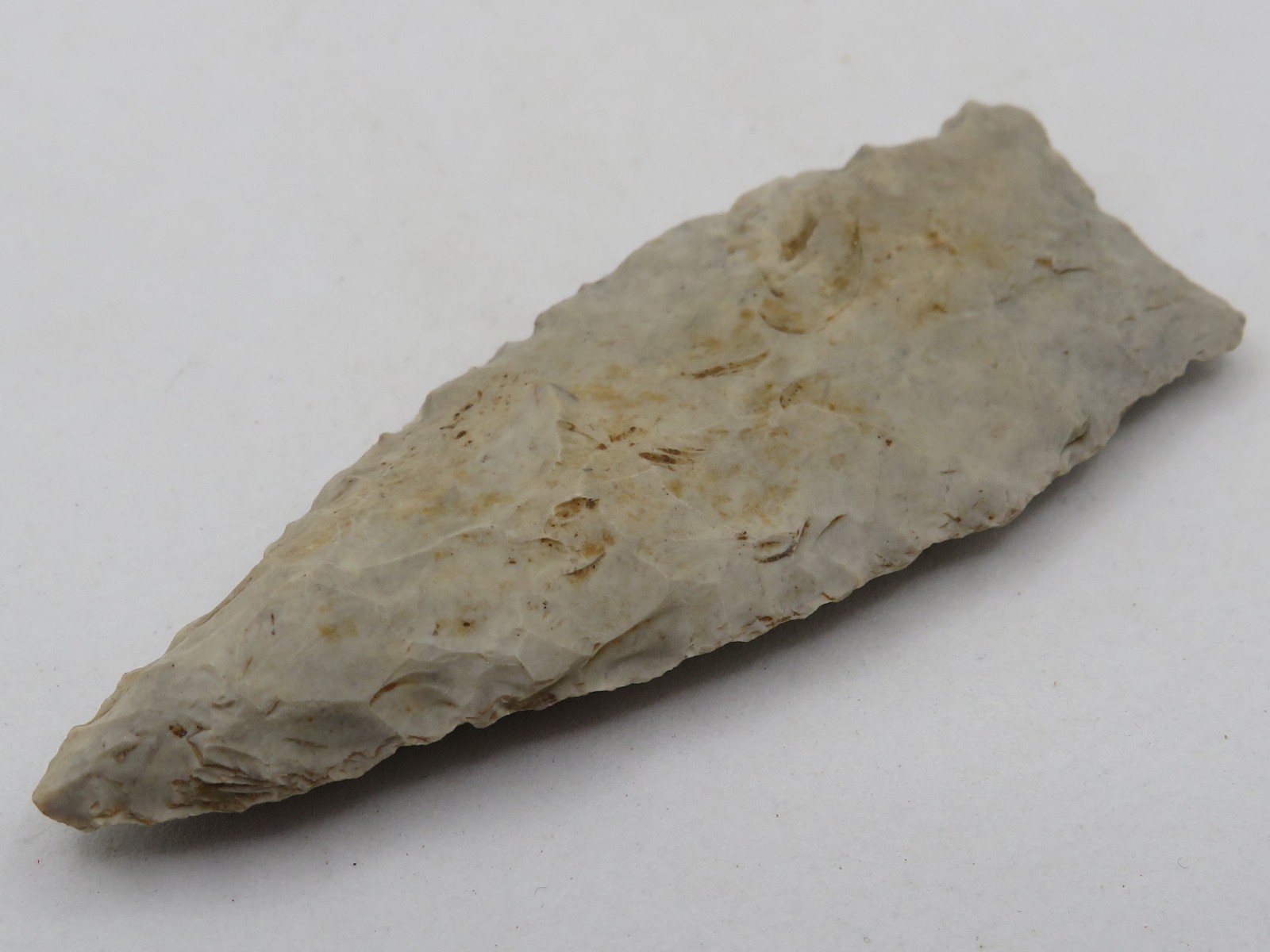 AUTHENTIC 2 5/8" INDIAN DOVETAIL PROJECTILE POINT ARROWHEAD - SUBTLE COLORS! *