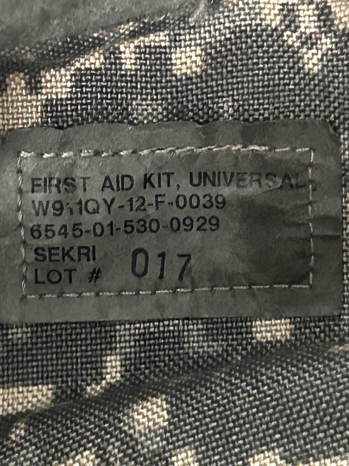 (10 Pack) ACU UCP Army USGI Sekri IFAK Pouch Molle II Medic NSN 6545-01-580-0929