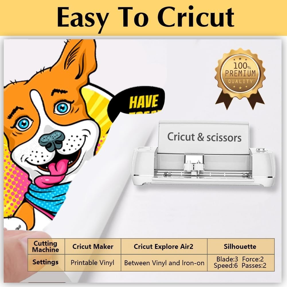 Vibrant & Durable Heat Transfer Paper 50 Sheets for Dark Cotton Fabrics - 8.5x11