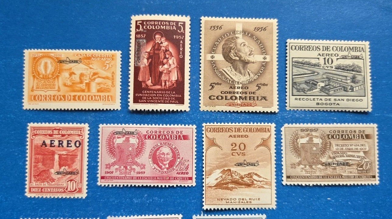 Colombia Stamps, Scott C322-C341 Short Set MNH