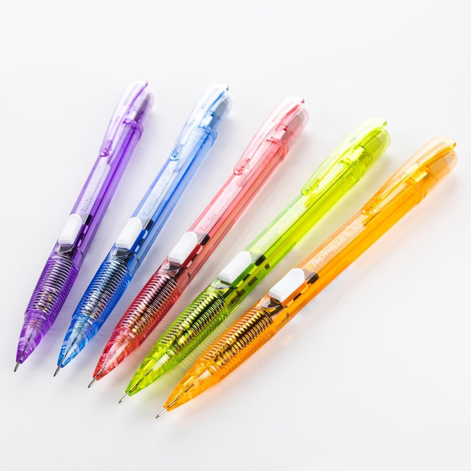 Pentel Techniclick 0.7mm Mechanical Pencil – Pack of 5, Side-Click Lead Advance