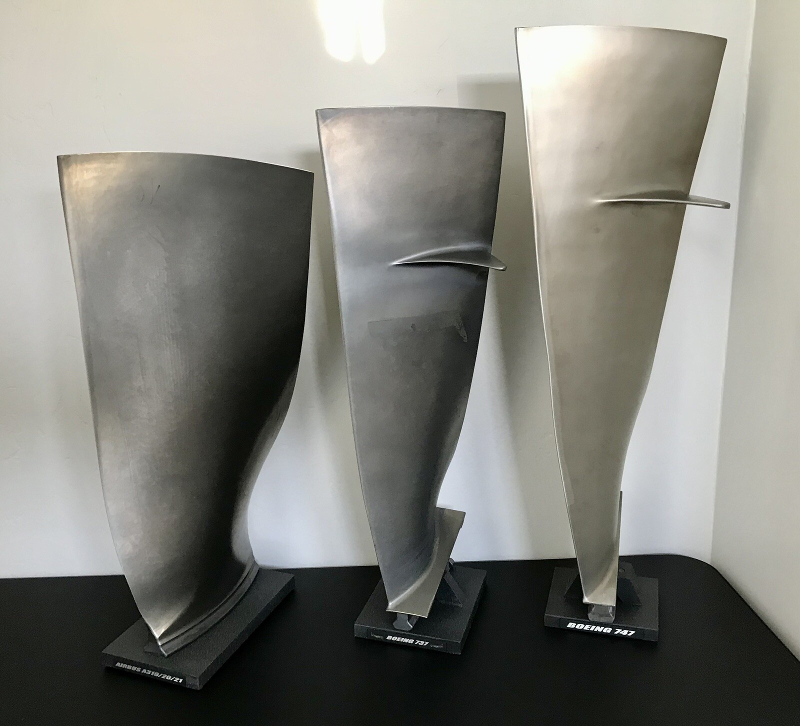 Airbus A320 Titanium Jet Engine Fan Blade. Rolls Royce disk airline Pilot Gift