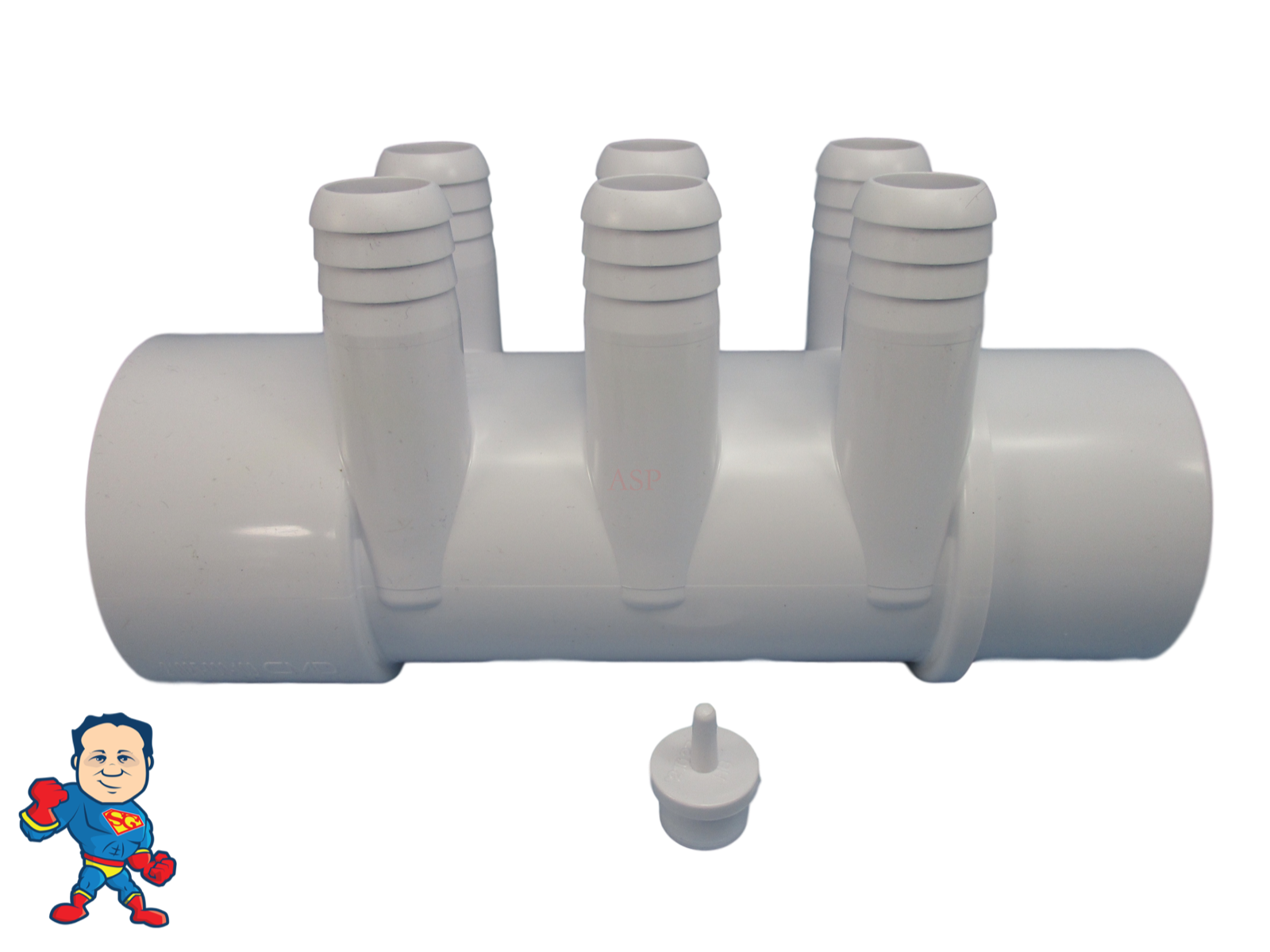 Manifold Hot Tub Spa Part 16 3/4" Outlets Glue and Coupler Kit Info Video
