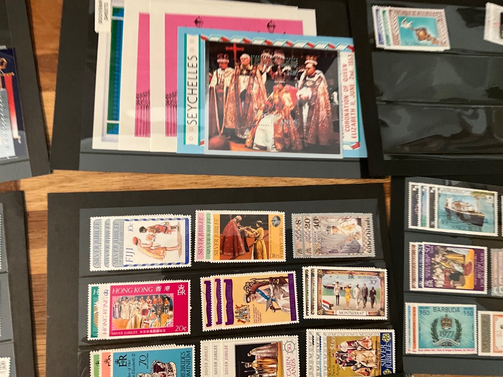 BRITISH COMMONWEALTH royalty huge lot MNH sets and sheets 30cards z