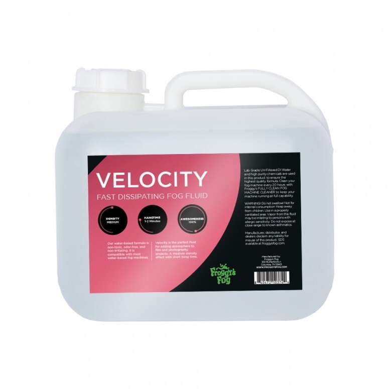Froggy's Fog Velocity - Fast Dissipating Fog Fluid - 2.5 Gallon Jug
