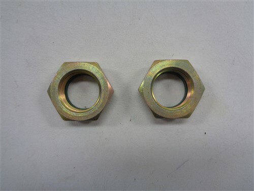EVINRUDE JOHNSON OMC 323599 PAIR OF (2) FLYWHEEL LOCK NUTS MARINE BOAT