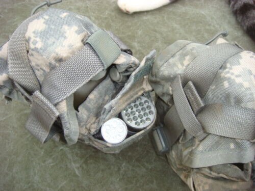 MOLLE II 1 QT Canteen / Utility Pouch ACU with OD Canteen VGC