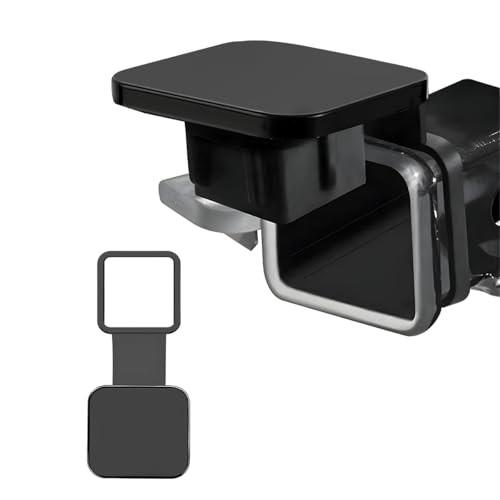 Trailer Hitch Cover, Tow Hitch Cover Tube Dustproof Plug Cap Plain Black