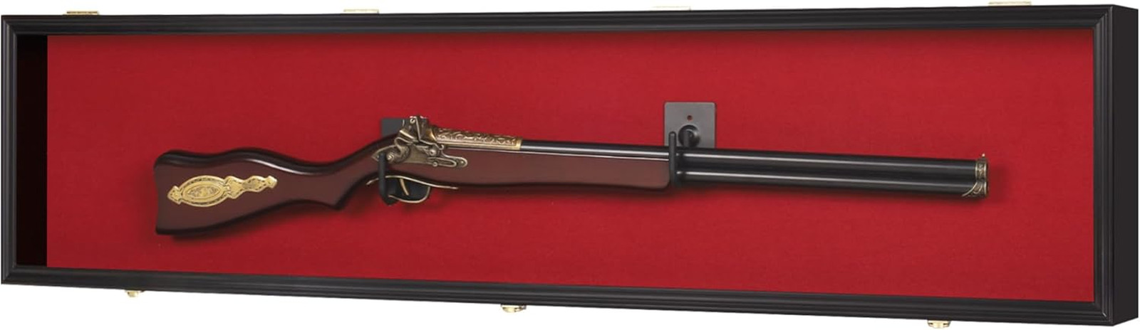 Wrestling Belt Display Case Black Solid Wood WWE MMA Boxing Championship Cabinet