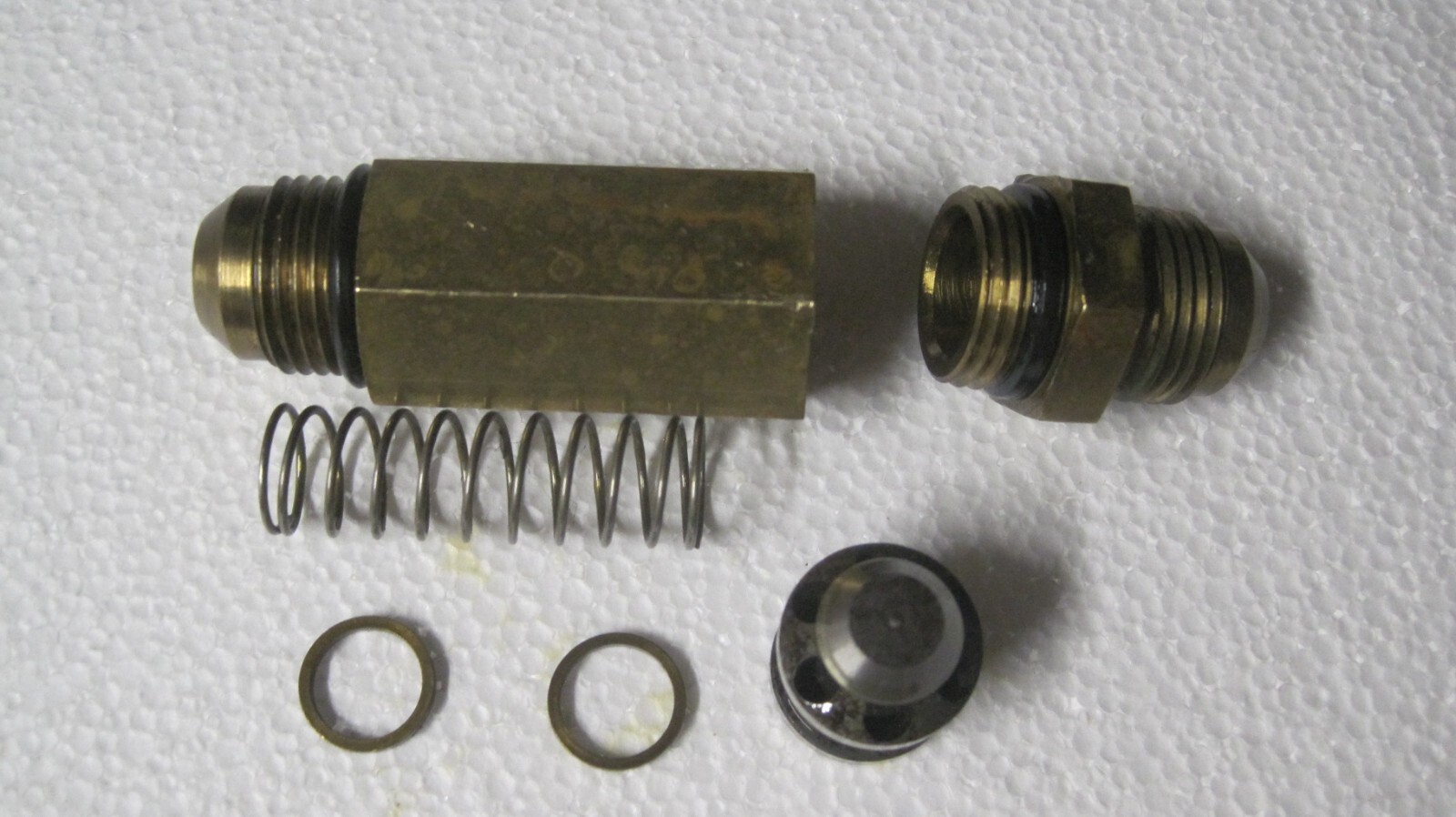 Enderle #8 Brass Check Valve Poppet 8AN blower dragster drag boat fuel