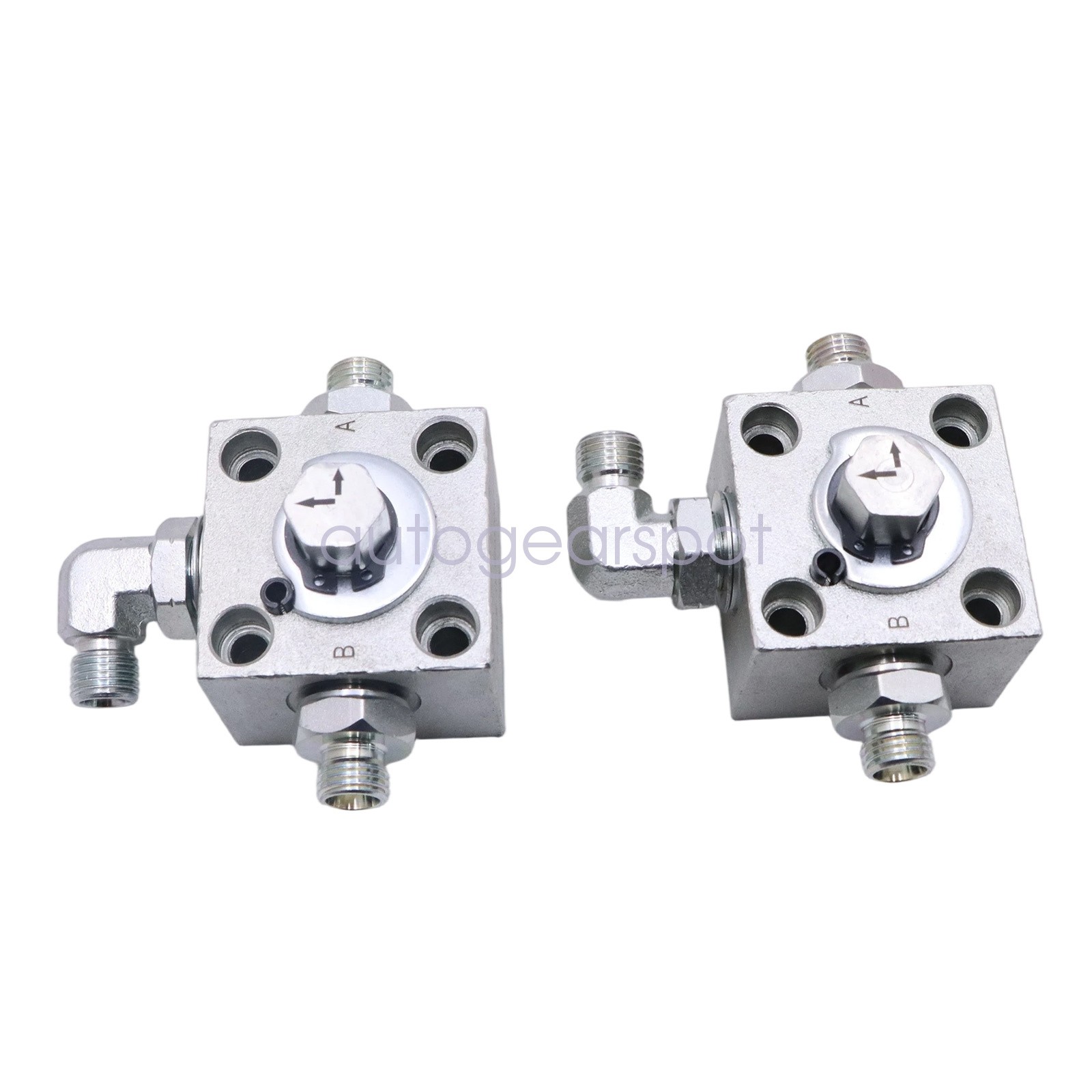 2 Three Way Diverter Valves For 1-2 ton Chinese Mini Excavator w/ Quick Connects