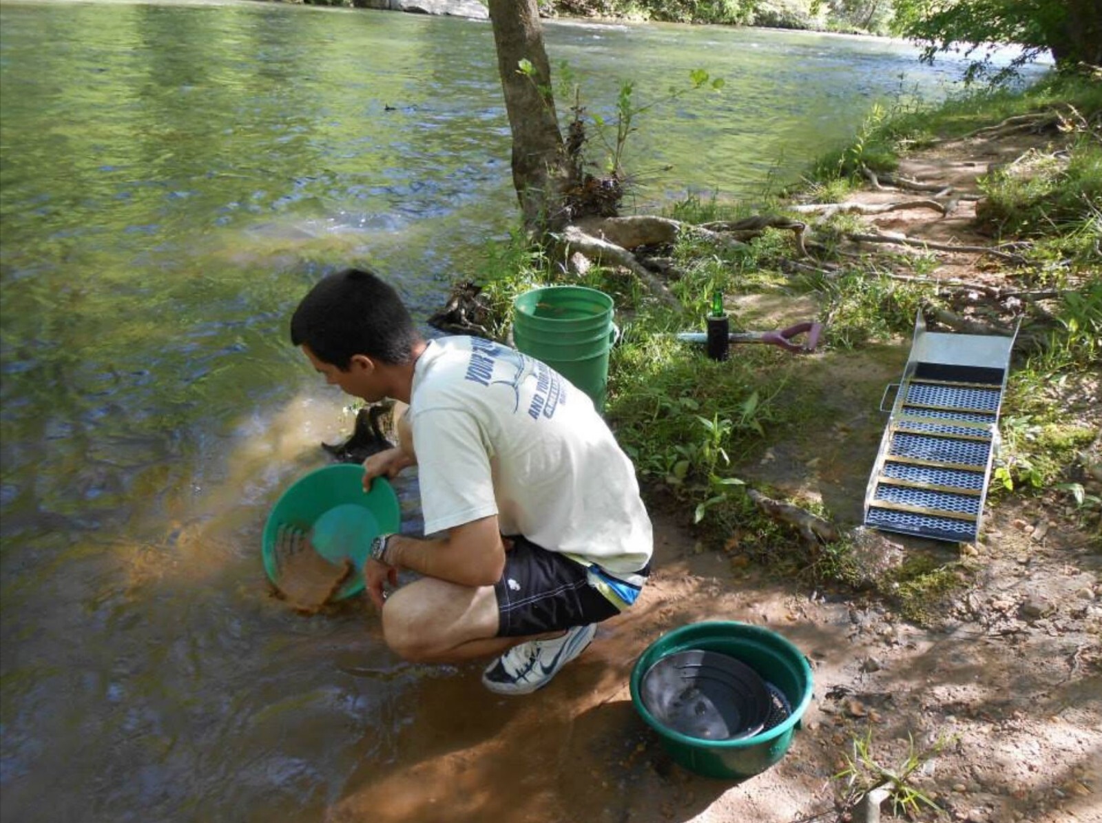 1LB Unsearched Chestatee River Gold Paydirt Fines Pickers Nuggets? Panning
