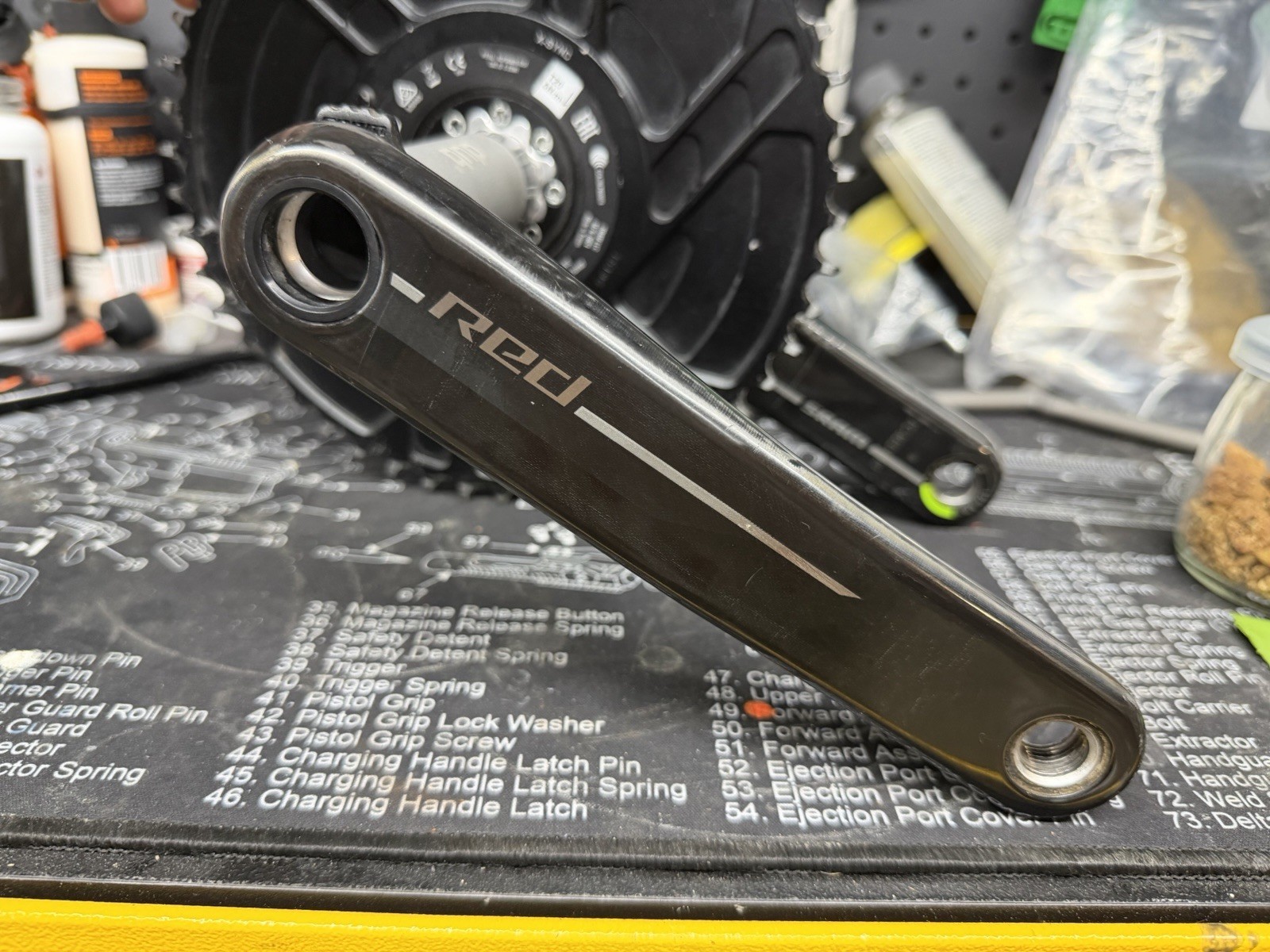 Sram Red AXS E1 Crank Arms With Quarq AXS Aero 1x Power Meter