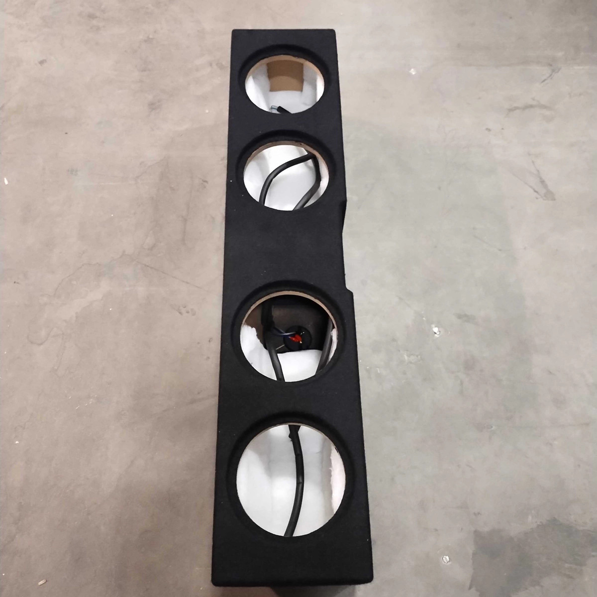 USED EMPTY QUAD 8" SUB ENCLOSURE - FITS 2019-2026 CHEVY SILVERADO CREW CAB