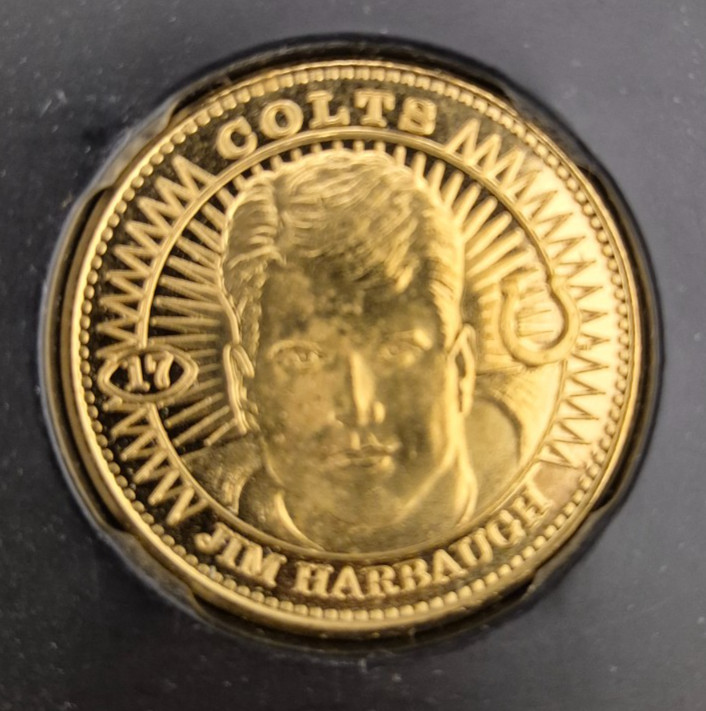 Jim Harbaugh 1997 Pinnacle Mint Coin #17 Colts