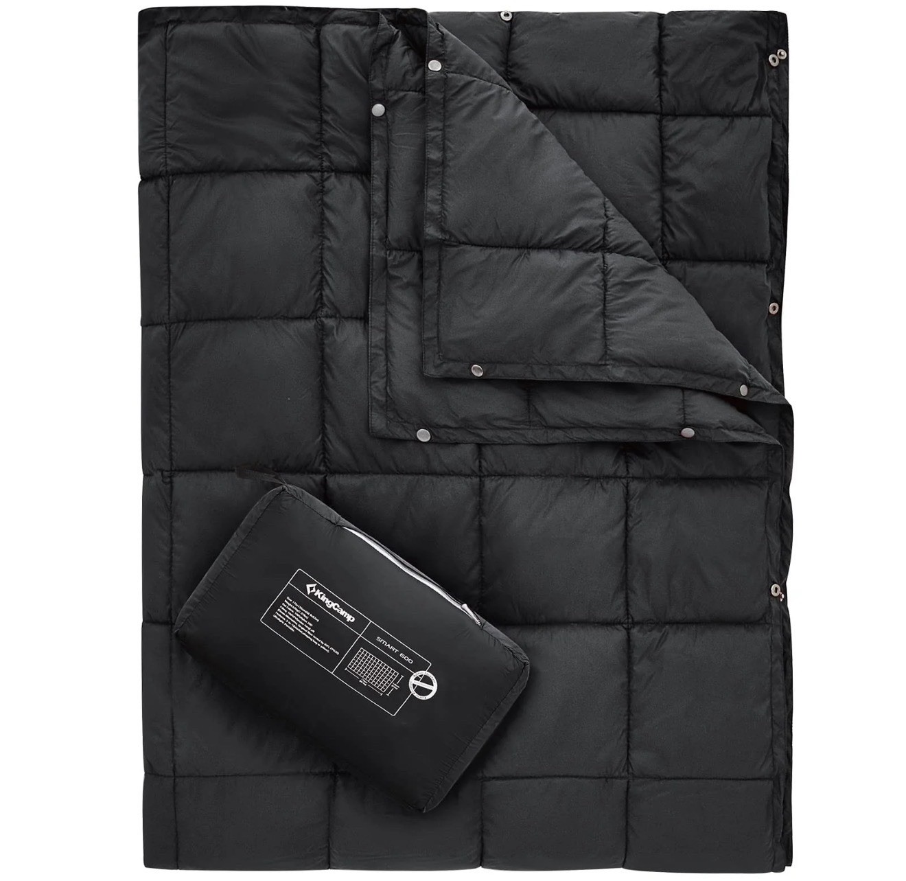 KingCamp Smart 600 Camping Blanket Ultralight Packable Down Alternative Wearable