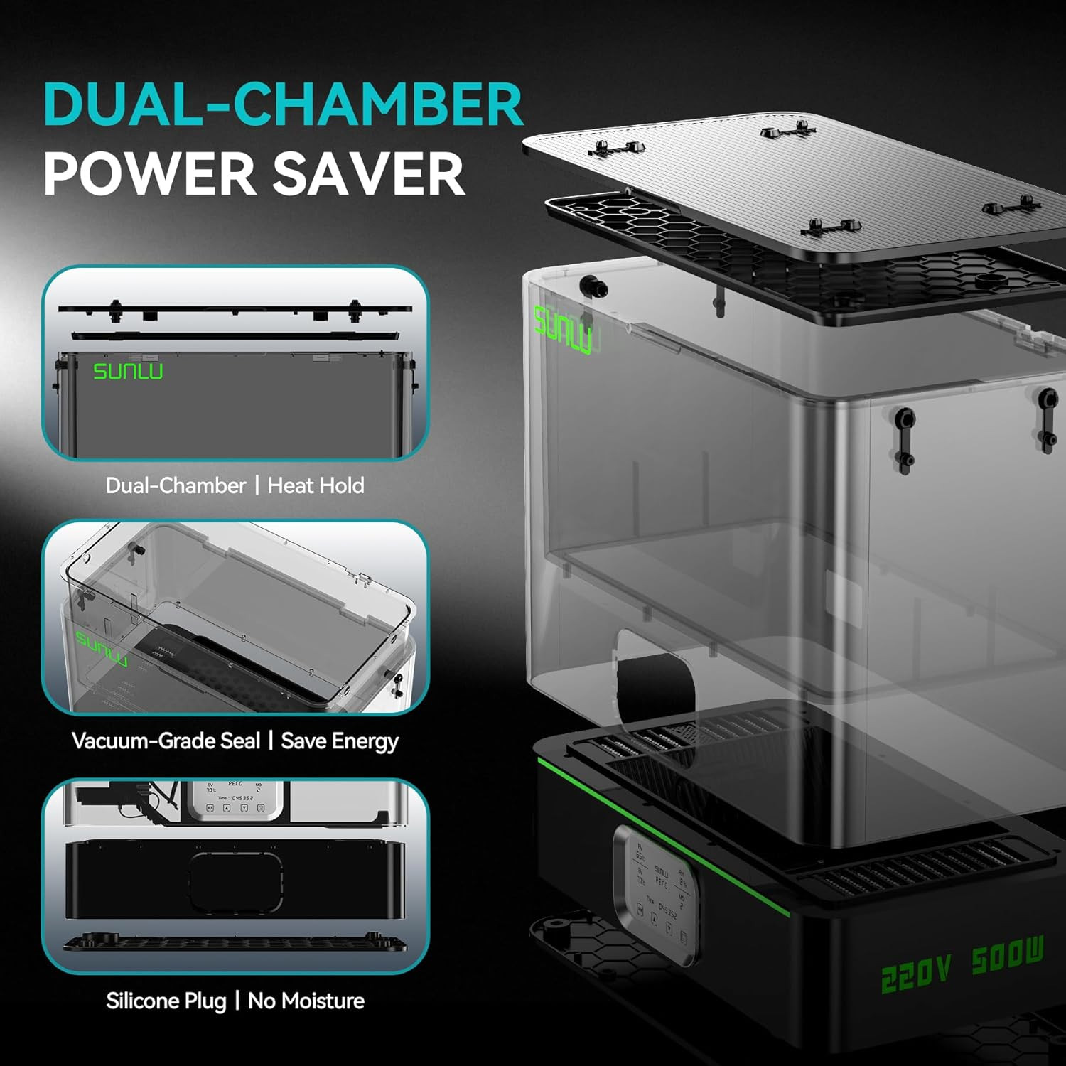 SUNLU FilaDryer E2 up to 110℃ Professional Drying Engineering Filament Dryer