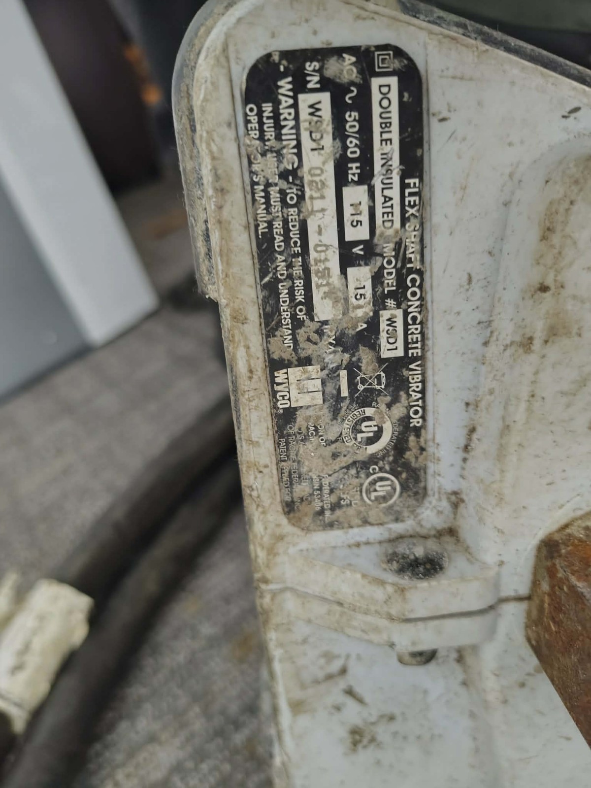 Wyco Sure Speed Flex Shaft Concrete Vibrator Wsd1