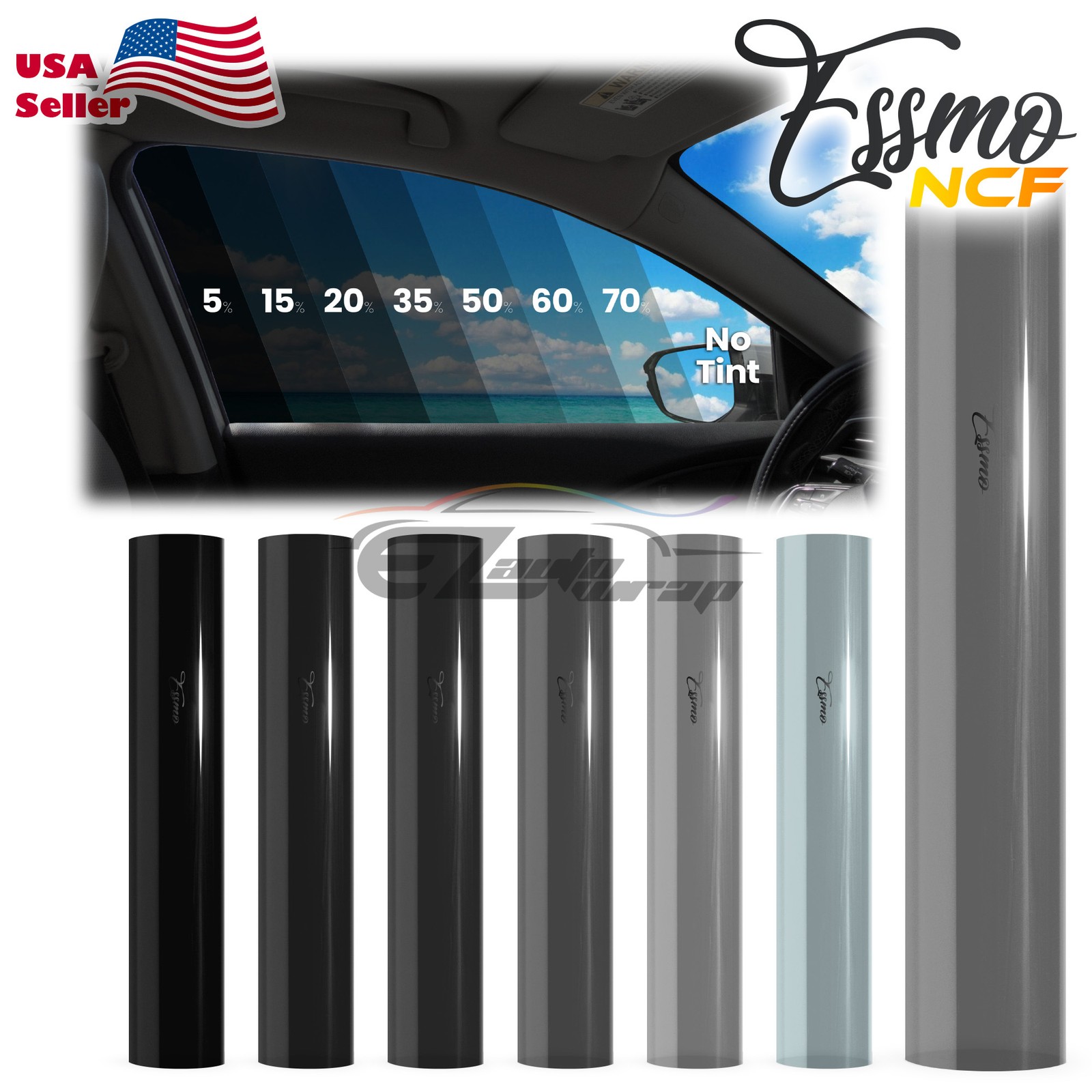 ESSMO Nano Ceramic Window Tint Film VLT UV Car Home Office Roll Heat Protection