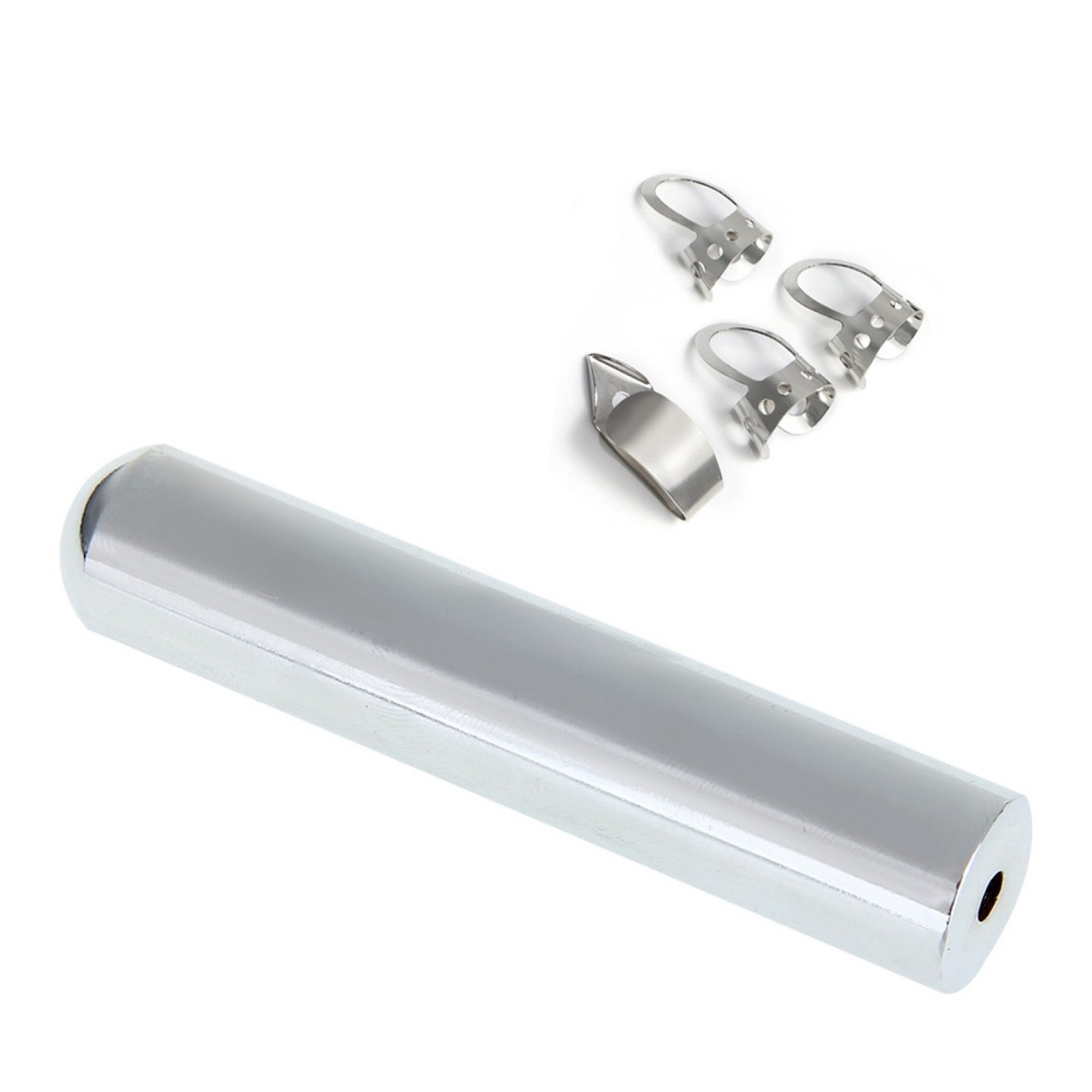 80*15*15mm Stainless Steel Hawaiian Electric Guitar  Tonebar+Finger Pick Kit hh