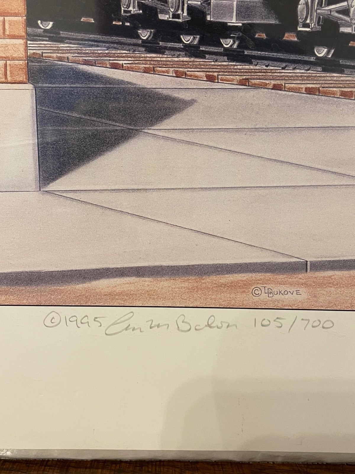 Vintage Santa Fe AT&SF "BLUE GOOSE" Print • 1995 Limited Edition 105/700 Signed