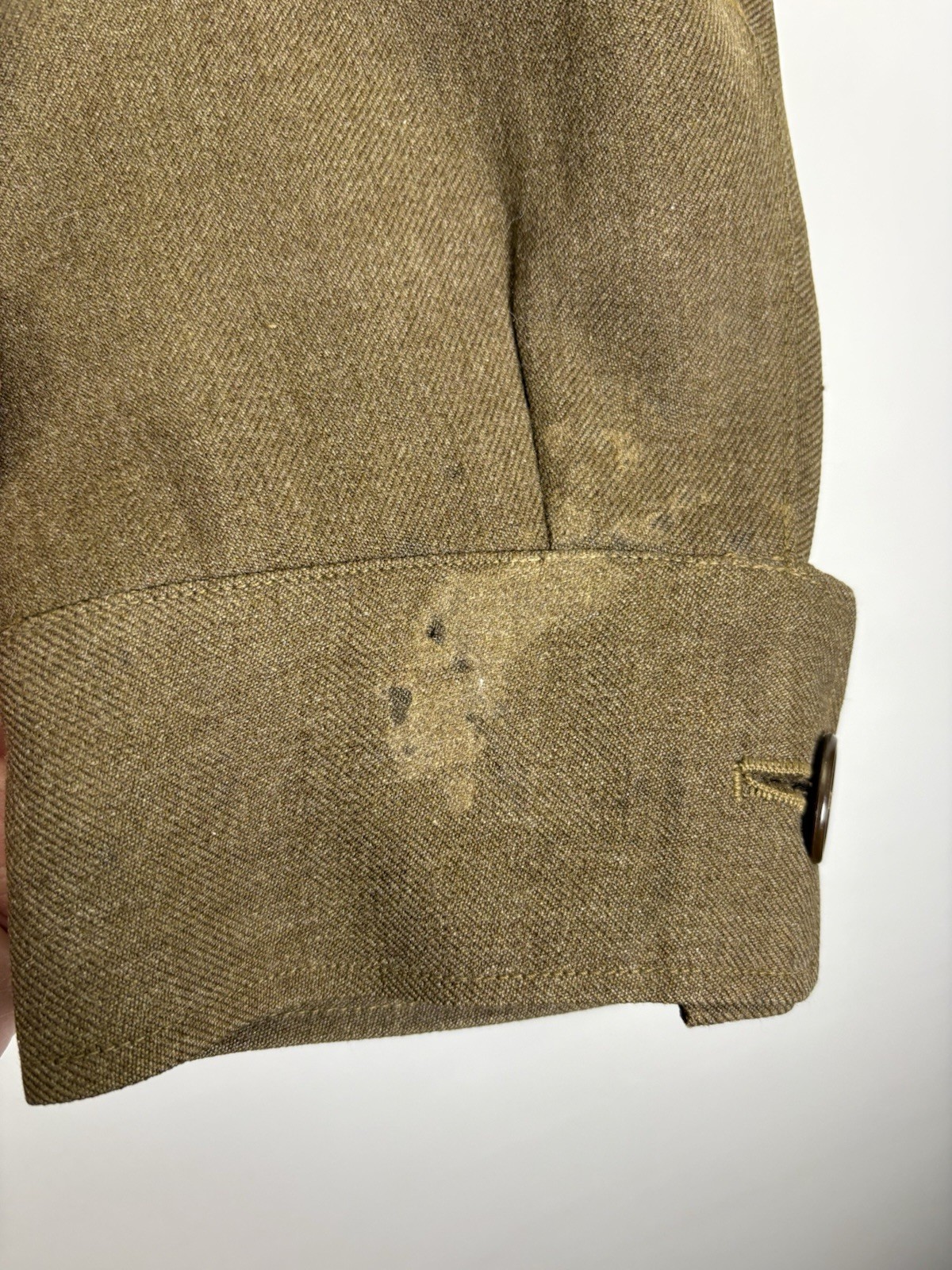 Named WWII 1944 Dated US Army Wool Ike Jacket 36S Original Manly Coats