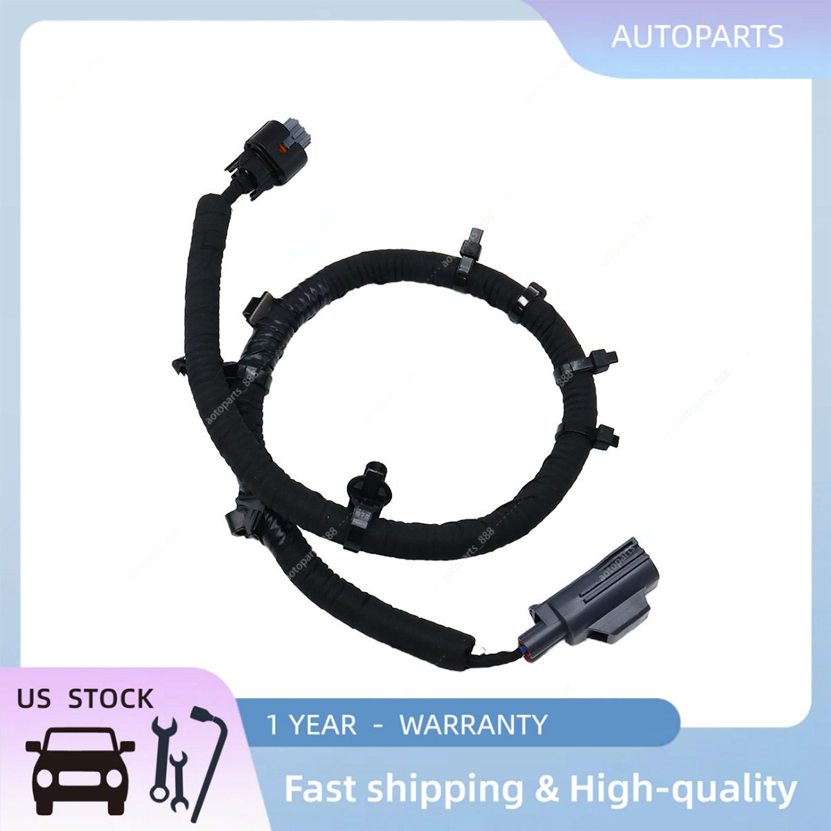 Fit 15-24 Ford Edge LEFT Rear Parking Brake Jumper Wiring Harness