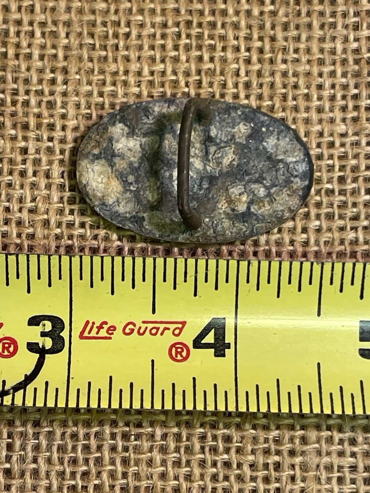 Small Sized Civil War Cavalry Lead Filled Bridle Rosette Recovered At Resaca Ga.