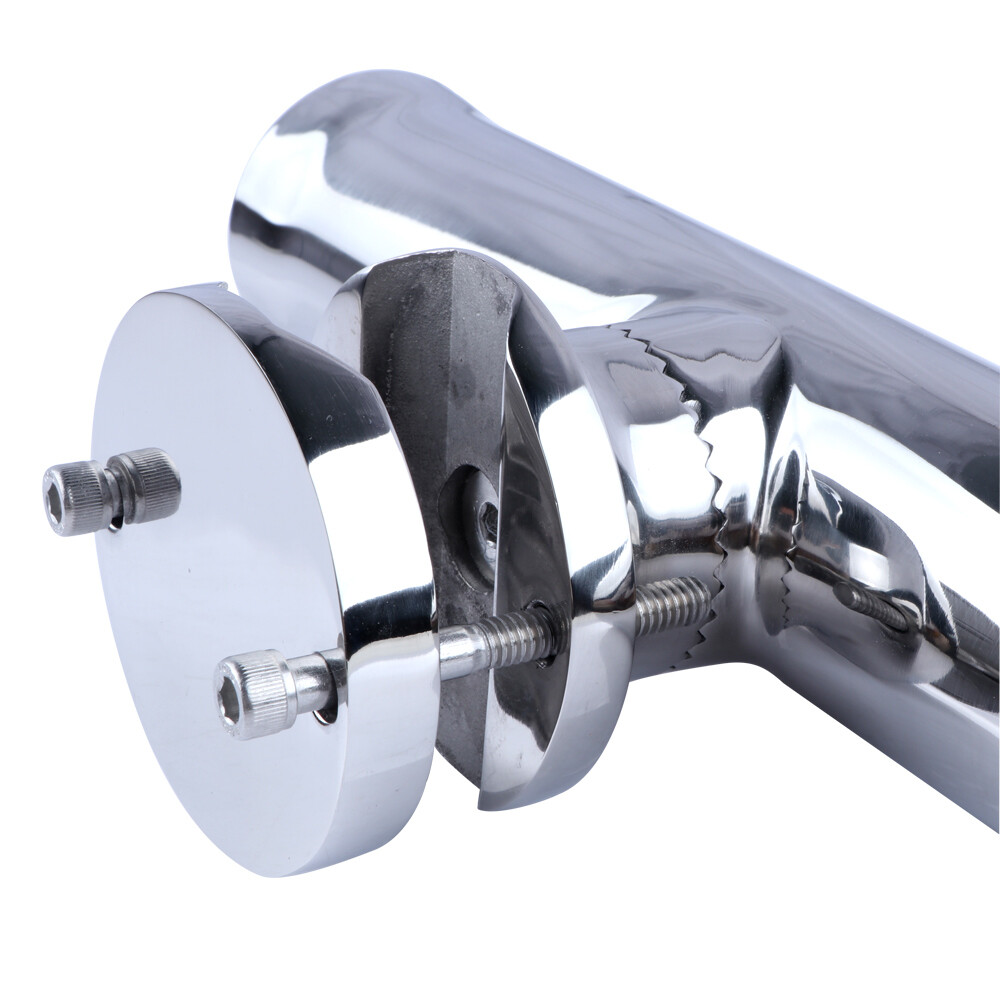 2X Marine 316 Stainless Steel Fishing Rod Holder for Boat 1-1/4"-2" Rail Mount