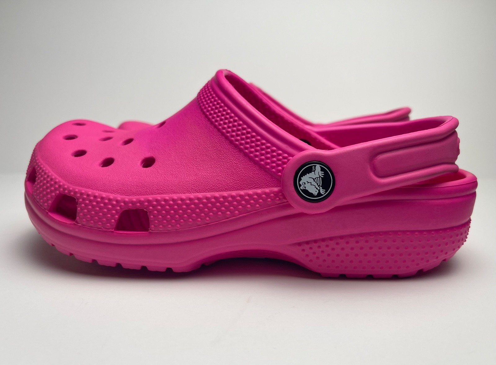 Girls CROCS HOT PINK clog shoe slip-on C11 C12 C13 J1 J2 J3 J4 J5 classic $40