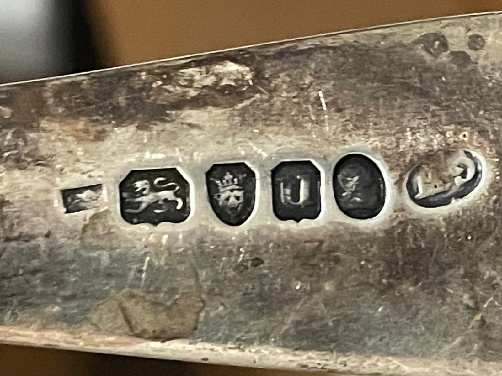 George Wintle English Georgian Sterling Silver Large Stuffing Spoon 1795 104 g