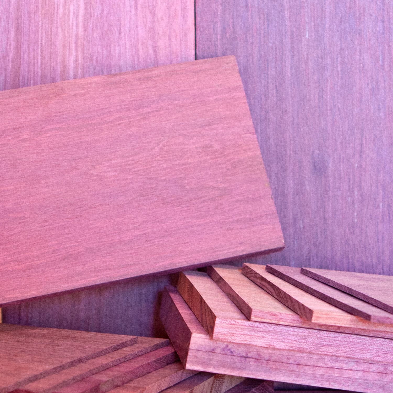 1/8", 1/4", 1/2" & 3/4" S4S Purple Heart Dimensional Lumber