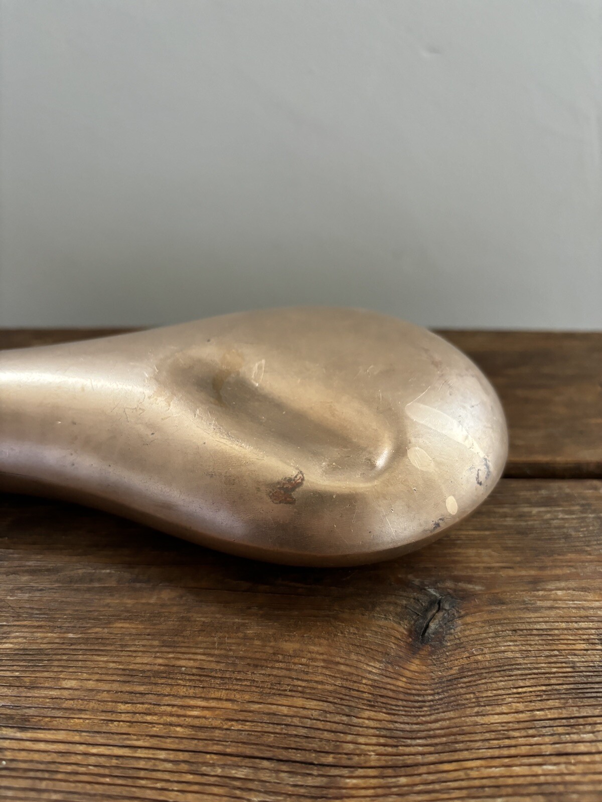 Antique Civil War Period James Dixon Black Powder Brass Copper Flask Horn