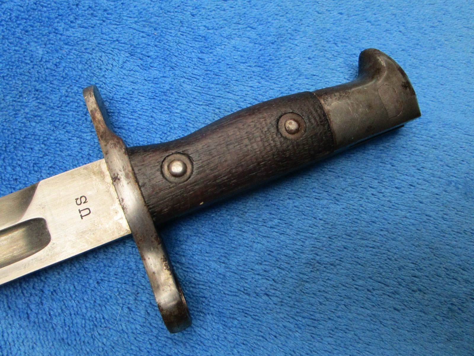 ORIGINAL VINTAGE US M1892 KRAG RIFLE BAYONET AND SCABBARD MADE IN 1903