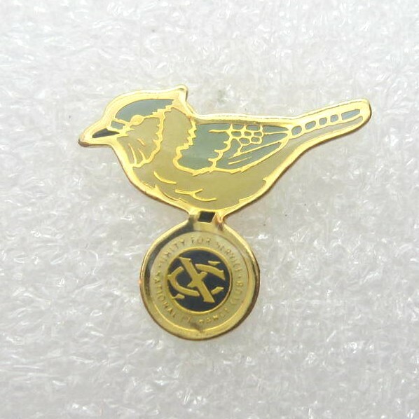 National Exchange Club Blue Jay Bird Unity for Service Lapel Pin (B333)