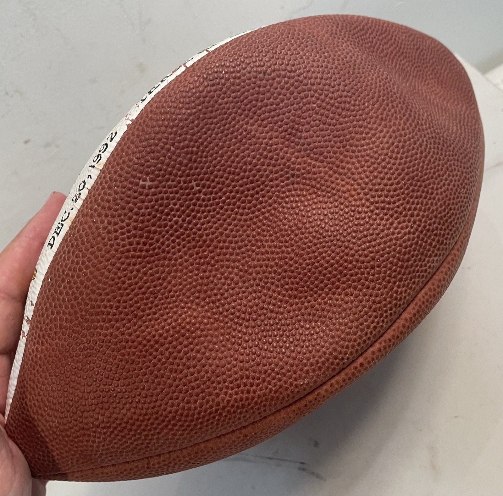 Minnesota Vikings Hassan Jones Presentation Game Used Ball Division Champs 1992