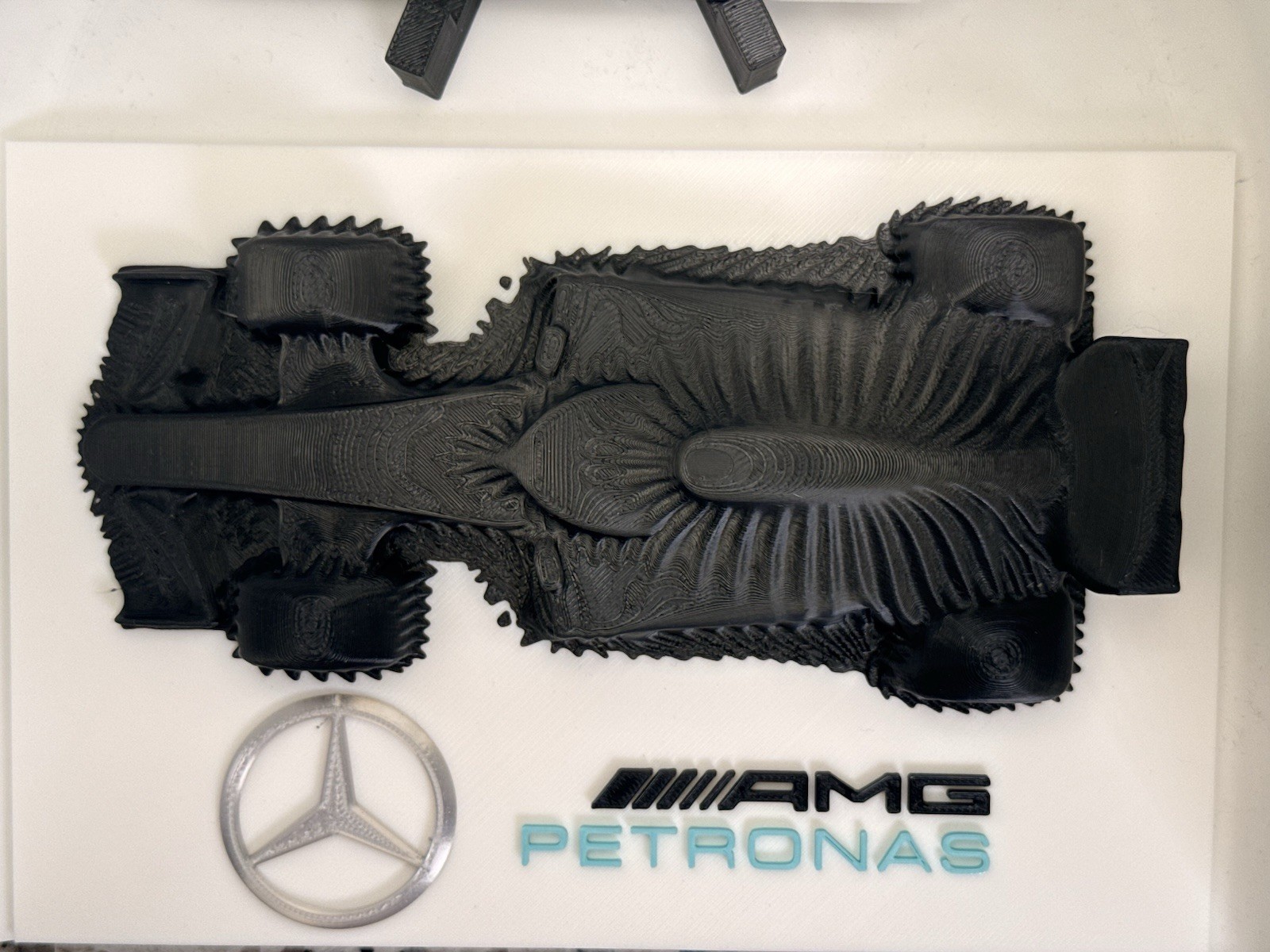 Mercedes AMG Petronas F1 Car Art Decor Logo Gift For Fan Collector Man Cave Desk