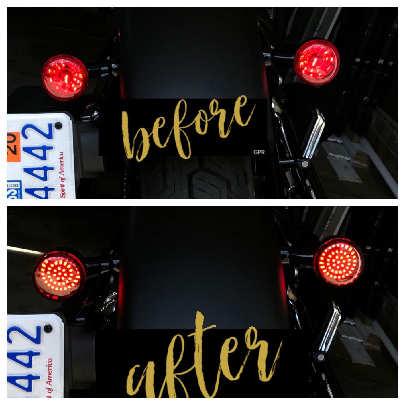 For Harley Street Glide Front Rear LED Turn Signals Blinker Brake Lights 1157 DM