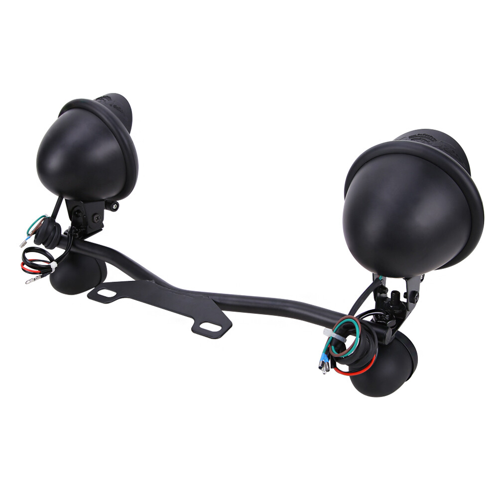 For Harley Softail FatBoy FLSTF Passing Spot Fog Light Bar W/ Turn Signals Lamp