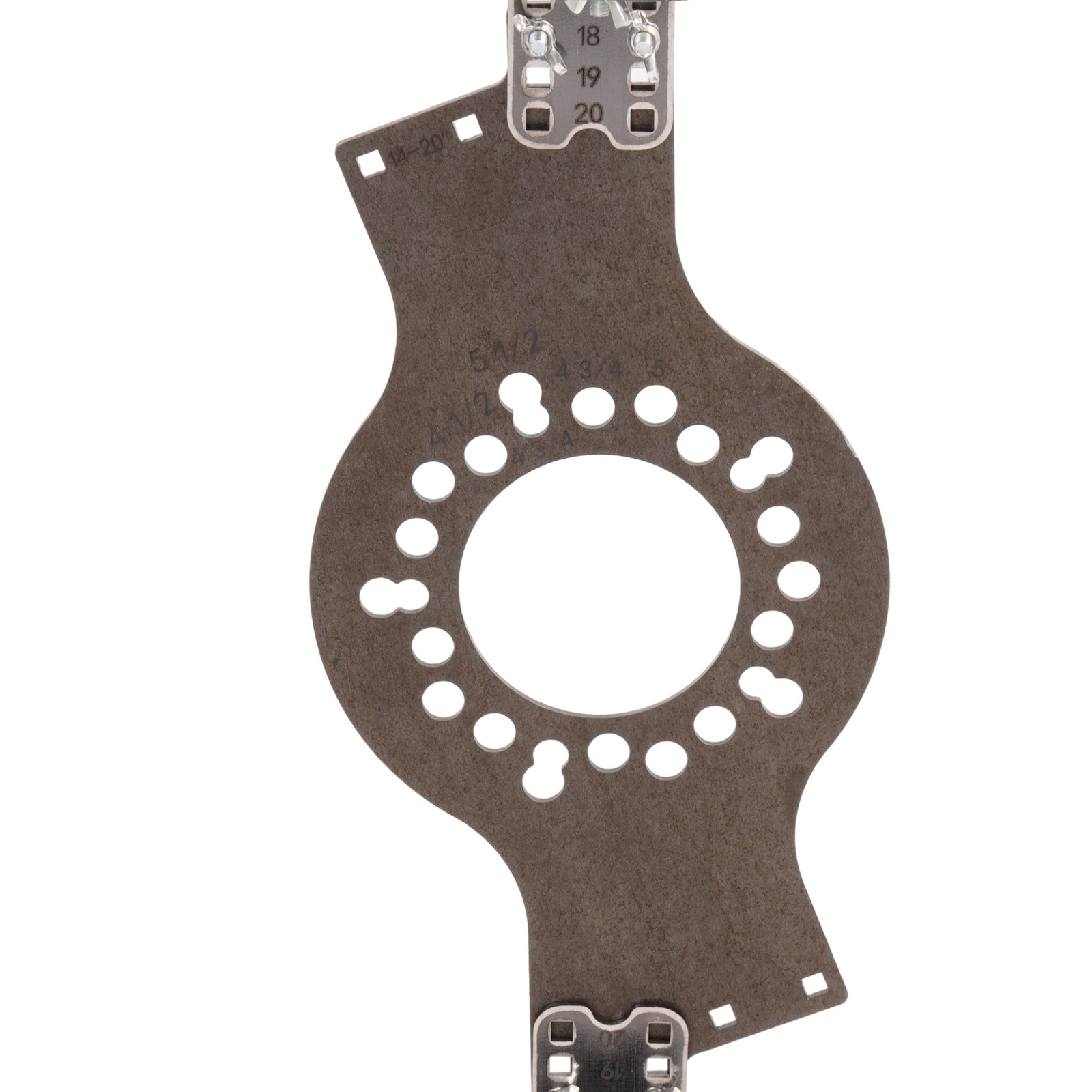 5-Lug Bolt Pattern Wheel Fitment Simulator Tool Tire/Rim Size Measuring Mockup