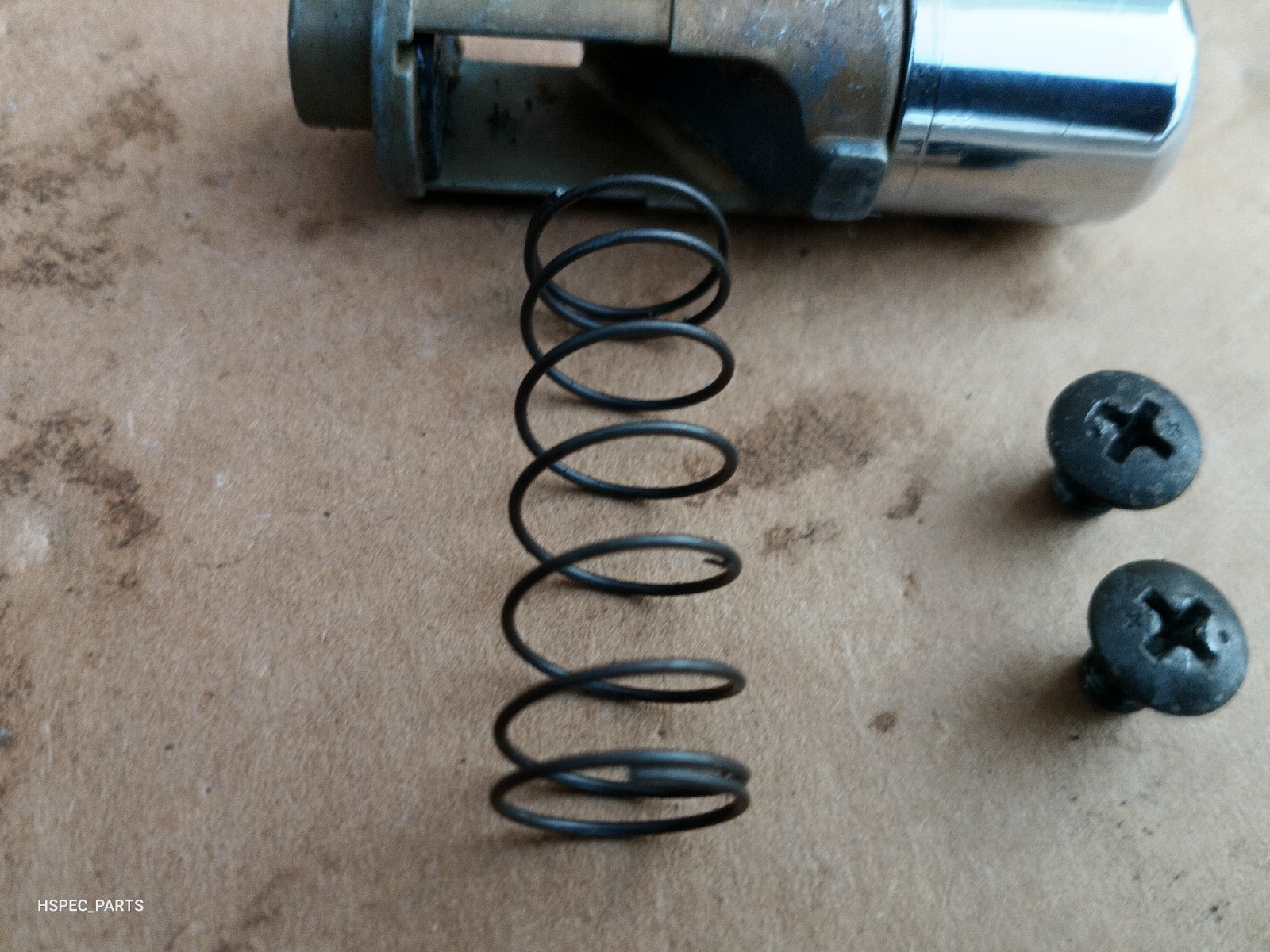 88-91 Civic CRX AT auto trans shift knob handle CHROME BUTTON, SPRING, 2 SCREWS