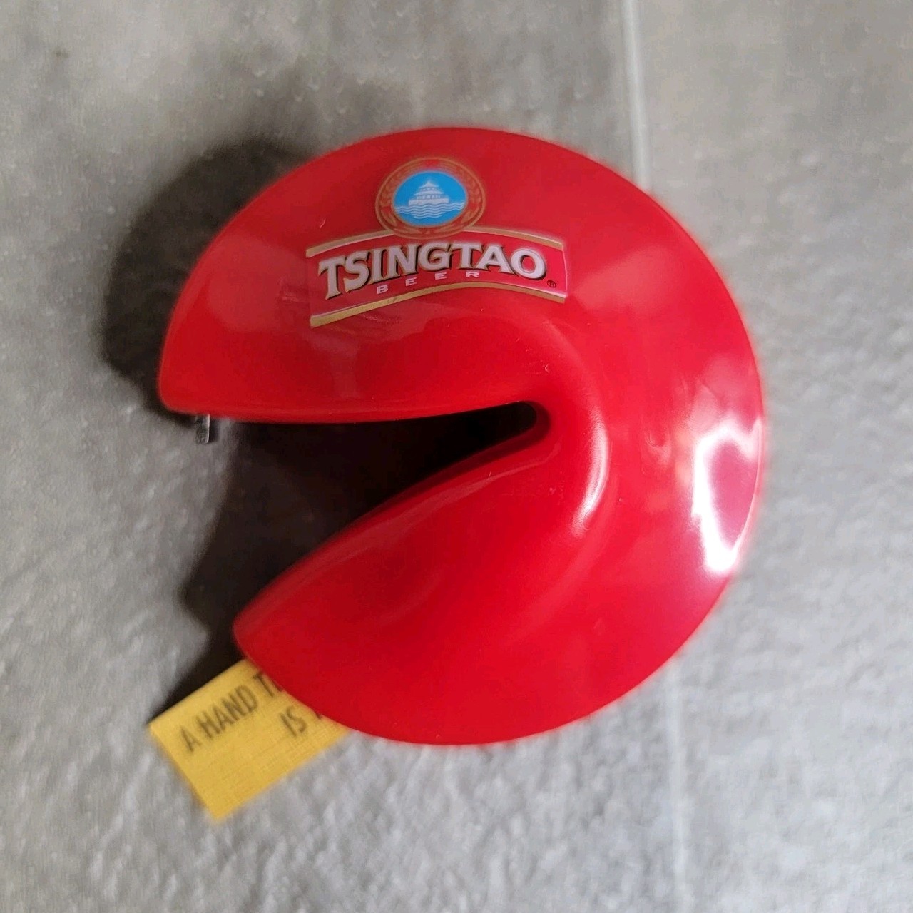 NEW Tsingtao Beer Fortune Cookie Shaped Bottle Opener Fridge Magnet