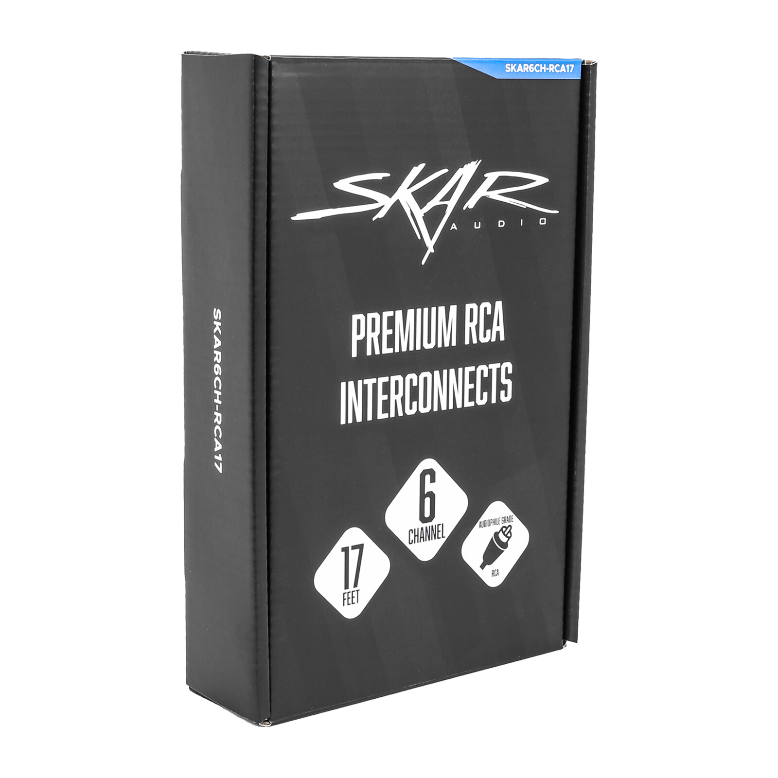 NEW SKAR AUDIO 17 FT 6-CHANNEL TWISTED PAIR AUDIOPHILE GRADE INTERCONNECT CABLE