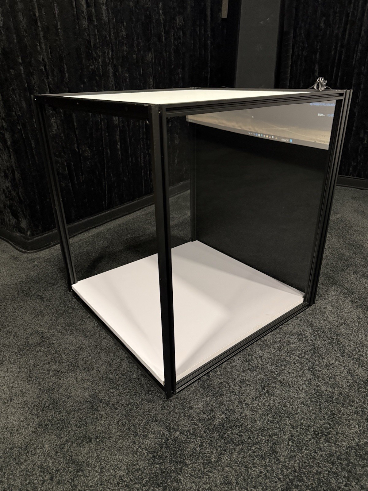 LAST ONE! Moducase DF60 Display Case-READY TO SHIP. White Base; LED Strip. L@@K!