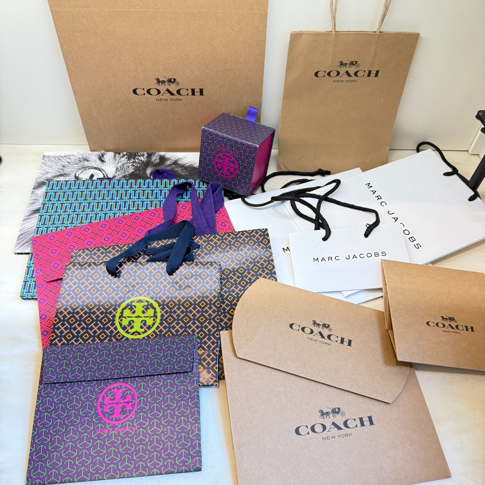 Tory Burch / Coach / Marc Jacobs Gift Shopping Bag / Box