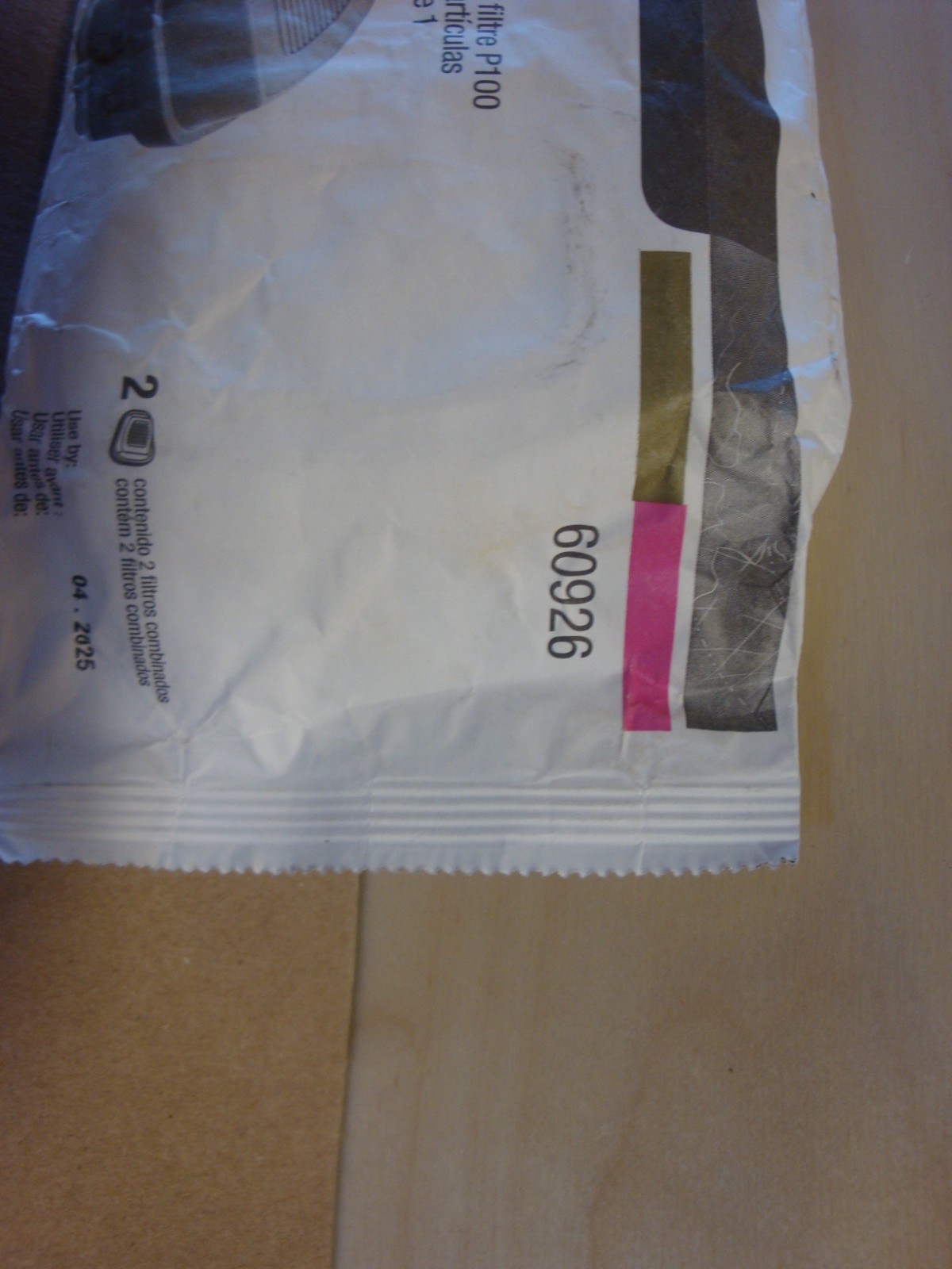 3M 60926 Multi Gas Vapor Cartridge P100 Filter For Respirator