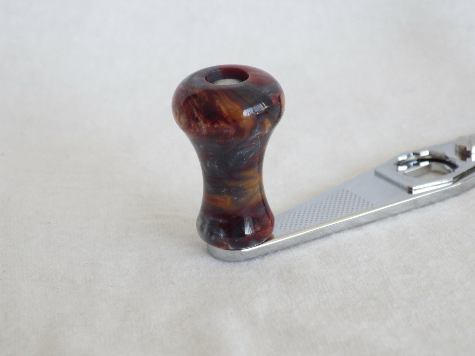 Simon Shimomura's 90 mm Custom Power Handles for ABU Garcia Ambassadeur