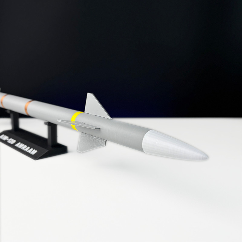 1:8 US Raytheon AIM-120 AMRAAM Missile Model 45cm 3D Printed Military Collection