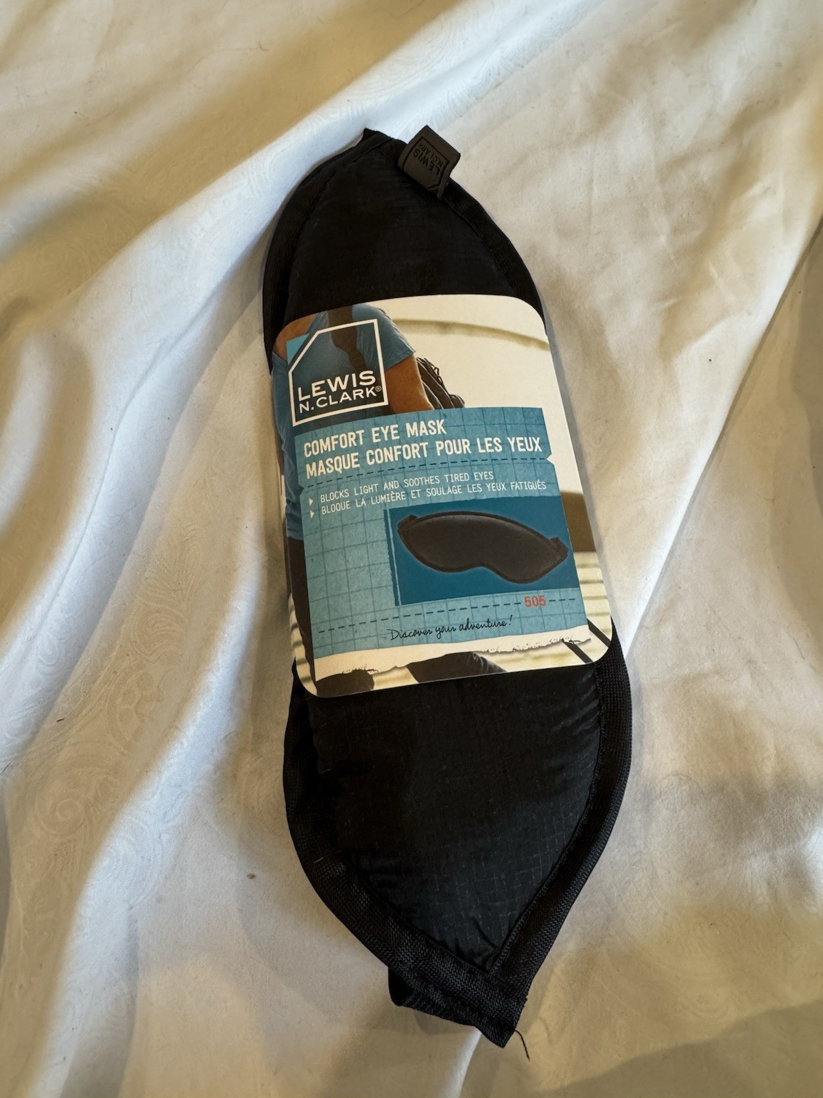 Lewis N. Clark Comfort Eye Mask to Block Light for Travel, Airplane, etc.